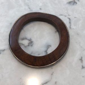 Silpada wood and sterling silver bracelet